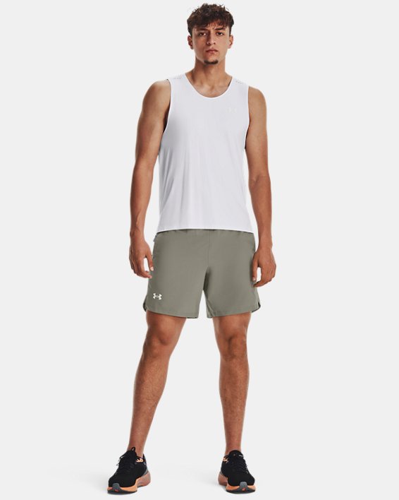 Men's UA Launch Run 7" Shorts in Green image number 2